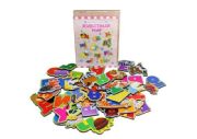 Magnets alphabet Russian wooden "Animal World"
