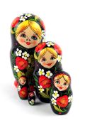 5FS118 Nesting Doll  w/Flowers Assorted