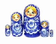5FS122 Nesting Doll  w/Daisies