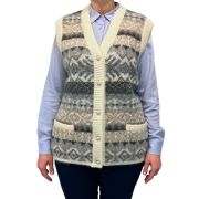 Ladies buttoned vest 06849-07