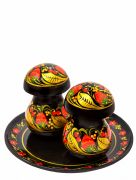 "Mushroom" Spice Set — 3 pcs, Khokhloma