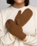Warm Mongolian wool mittens